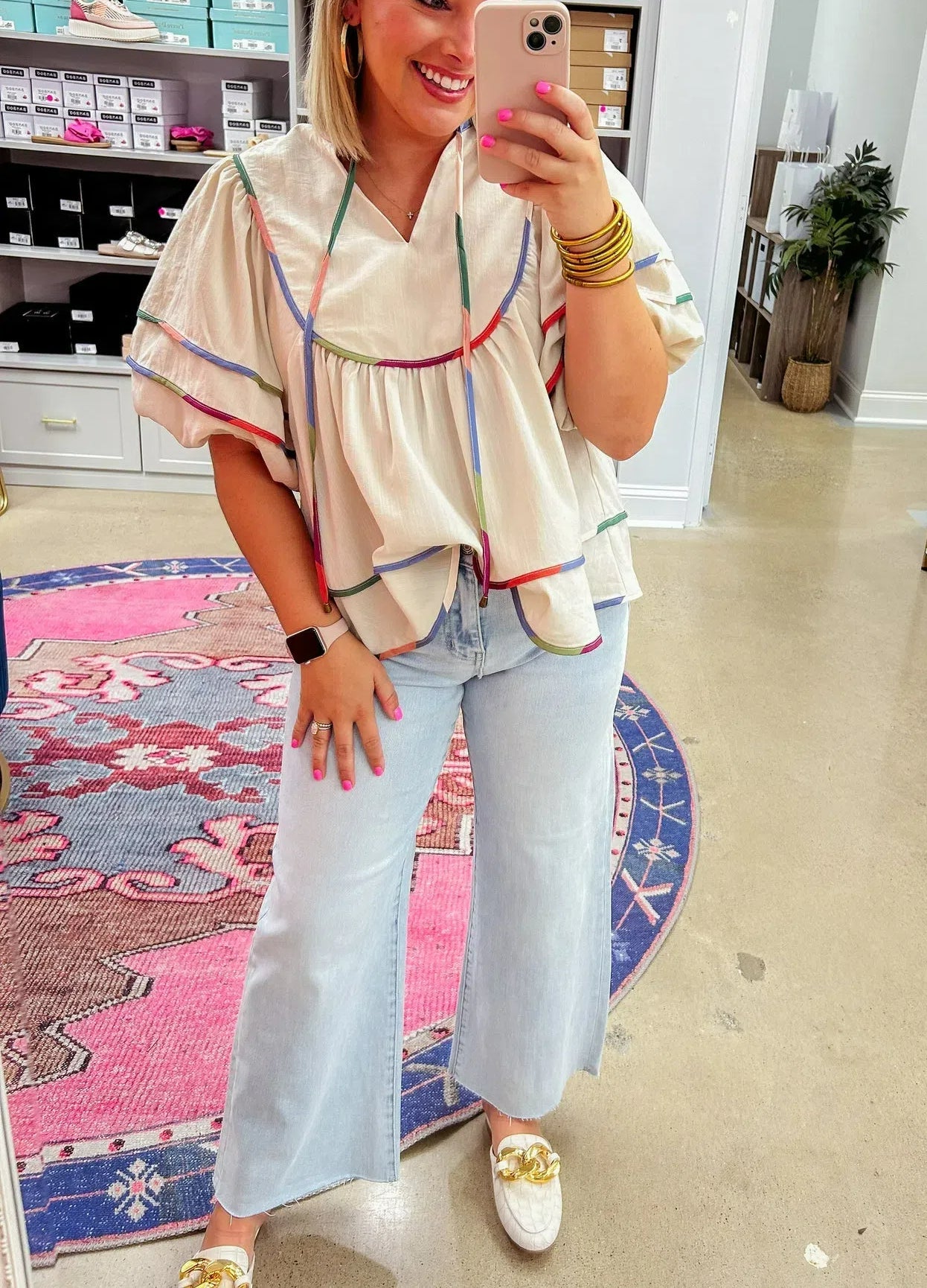 Ballon Sleeve Top(Buy 2 Free Shipping)