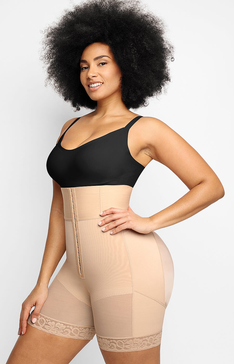Boned Sculpt High Waist Shorts