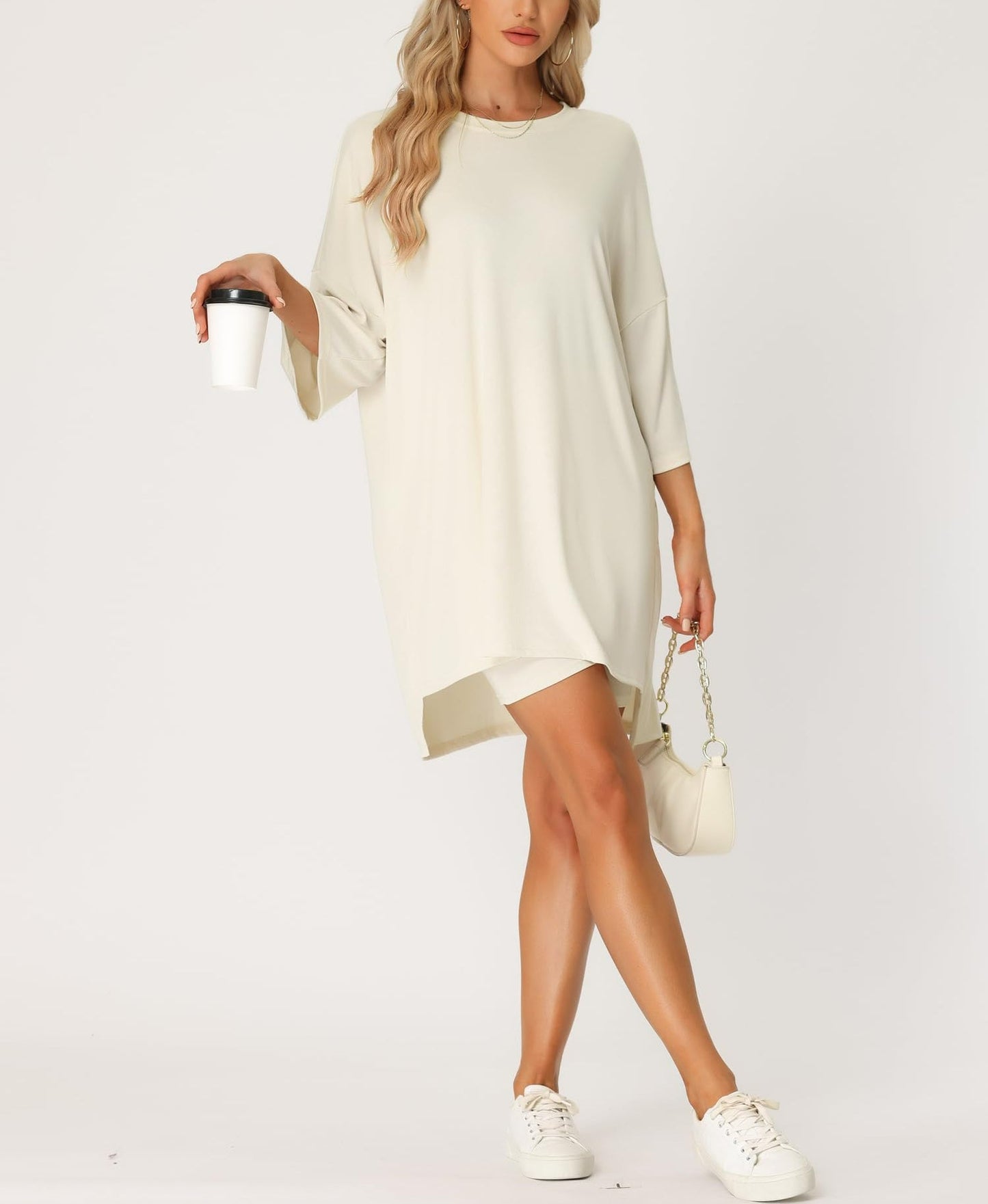 Women's Oversized Lounge Sets T-Shirt with Biker Bodycon Shorts (Buy 2 Free Shipping)
