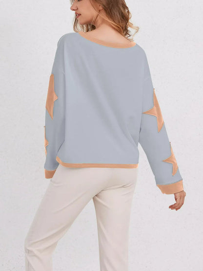 Star Graphic Oversized Sweatshirts for Women (Buy 2 Free Shipping)