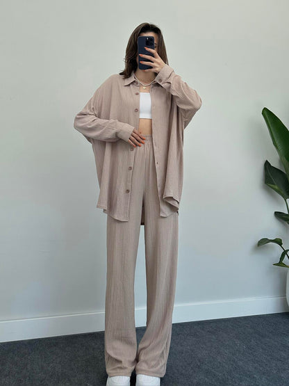Casual  Available Shirt Set