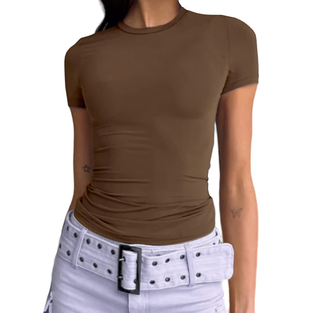 Slim Fit Short Sleeve Crew Neck Tight T Shirts