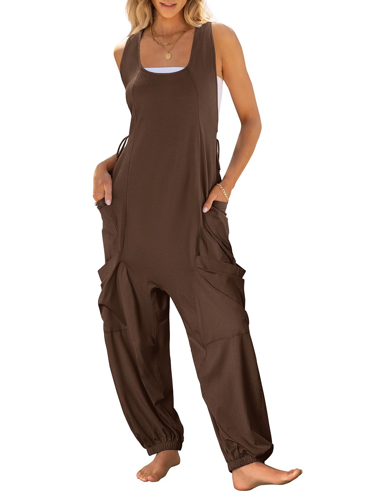 2024 Women's Sleeveless Baggy Harem Jumpsuits (Buy 2 Free Shipping)