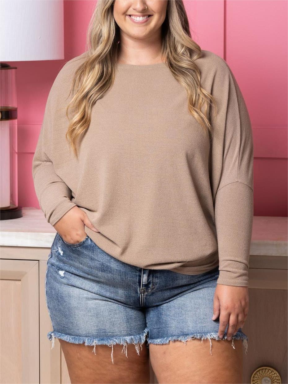 Women's "Dreamy Knit" Boatneck Dolman Top(Buy 2 Free Shipping)