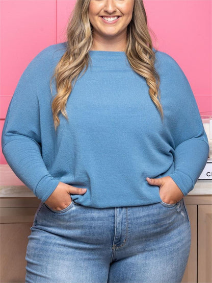 Women's "Dreamy Knit" Boatneck Dolman Top(Buy 2 Free Shipping)