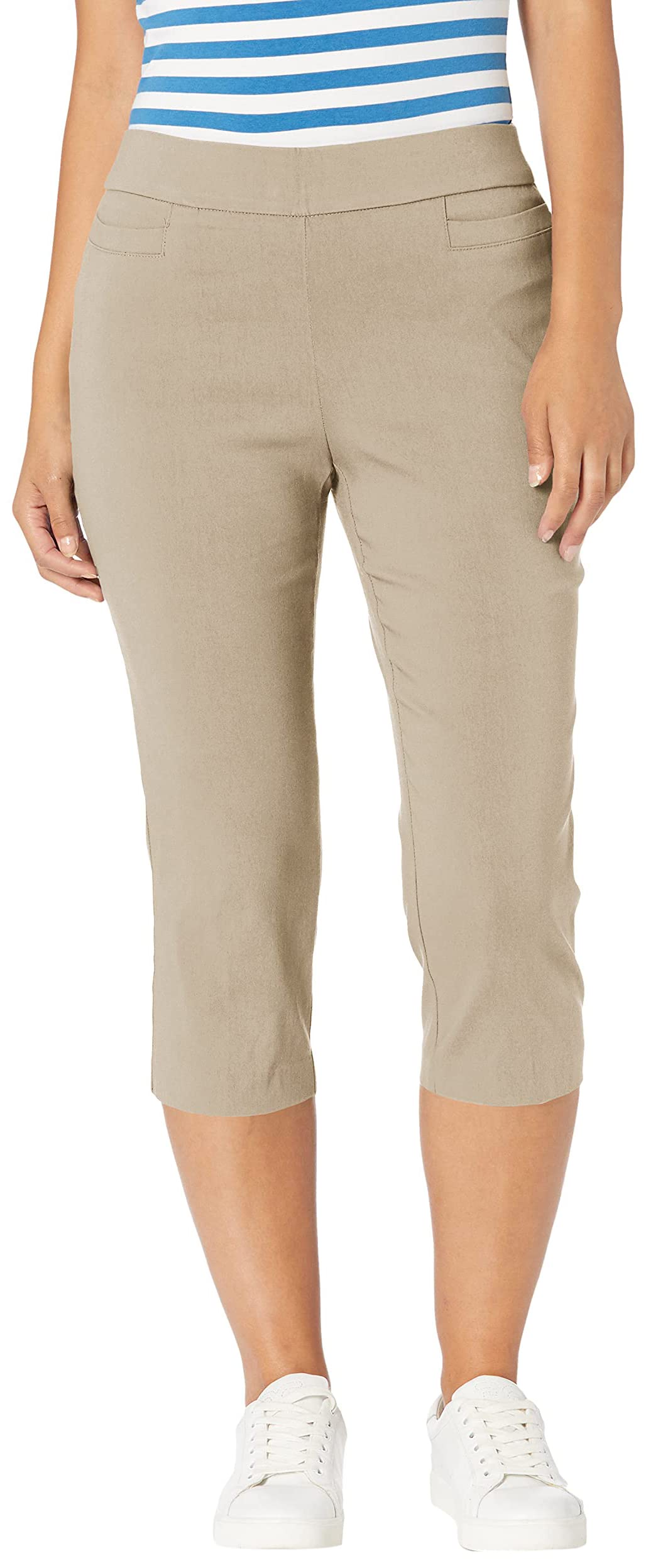 Limited time sale🔥Women's High Waist Pull on Capri L Pocket