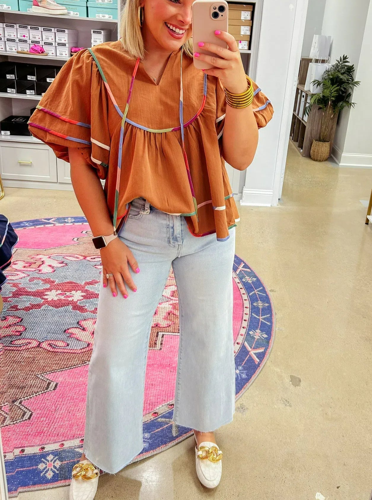 Ballon Sleeve Top(Buy 2 Free Shipping)