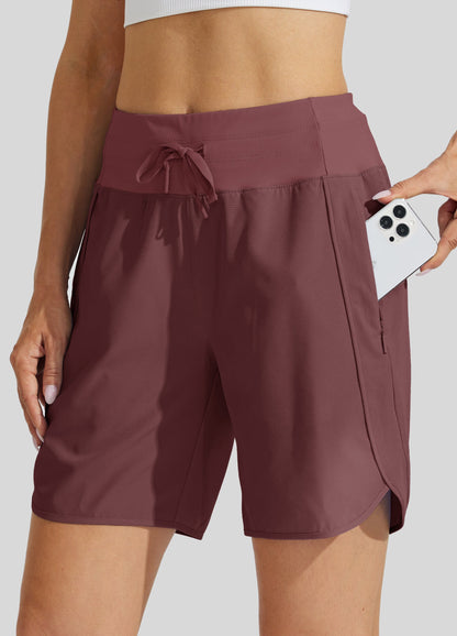 ✨Women's Active 7 Inseam Athletic Long Running High Wasistband Shorts