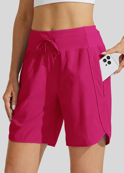✨Women's Active 7 Inseam Athletic Long Running High Wasistband Shorts