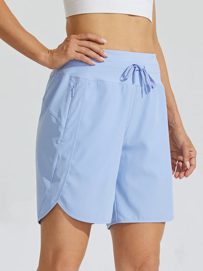 ✨Women's Active 7 Inseam Athletic Long Running High Wasistband Shorts