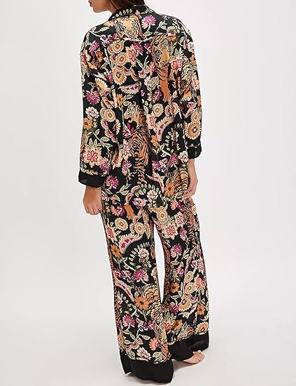 Floral Long Sleeve Pajamas Set