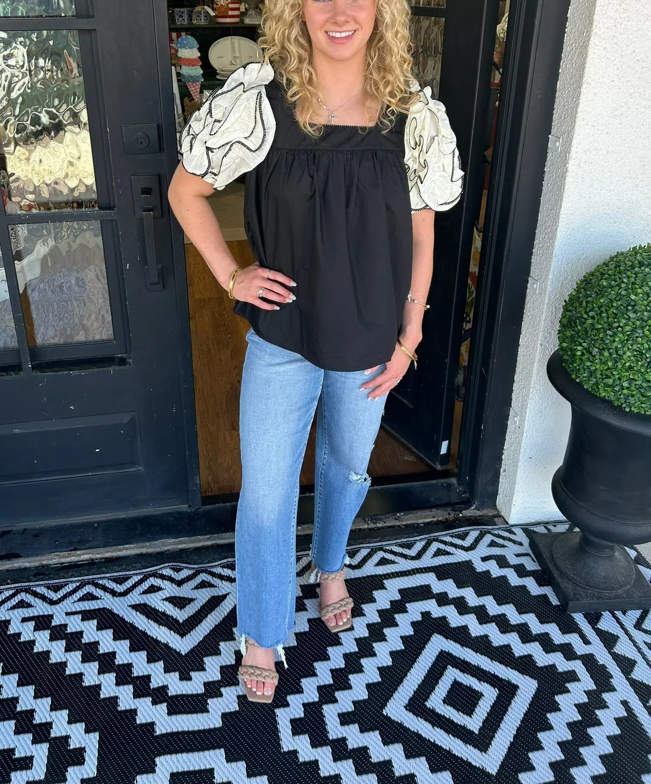 Tiktok Hot Sale Ruffle Sleeve Top(Buy 2 Free Shipping)