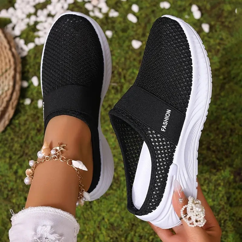 Women's Slip-On Breathable Mesh Casual Shoes Lightweight Walking Sneakers