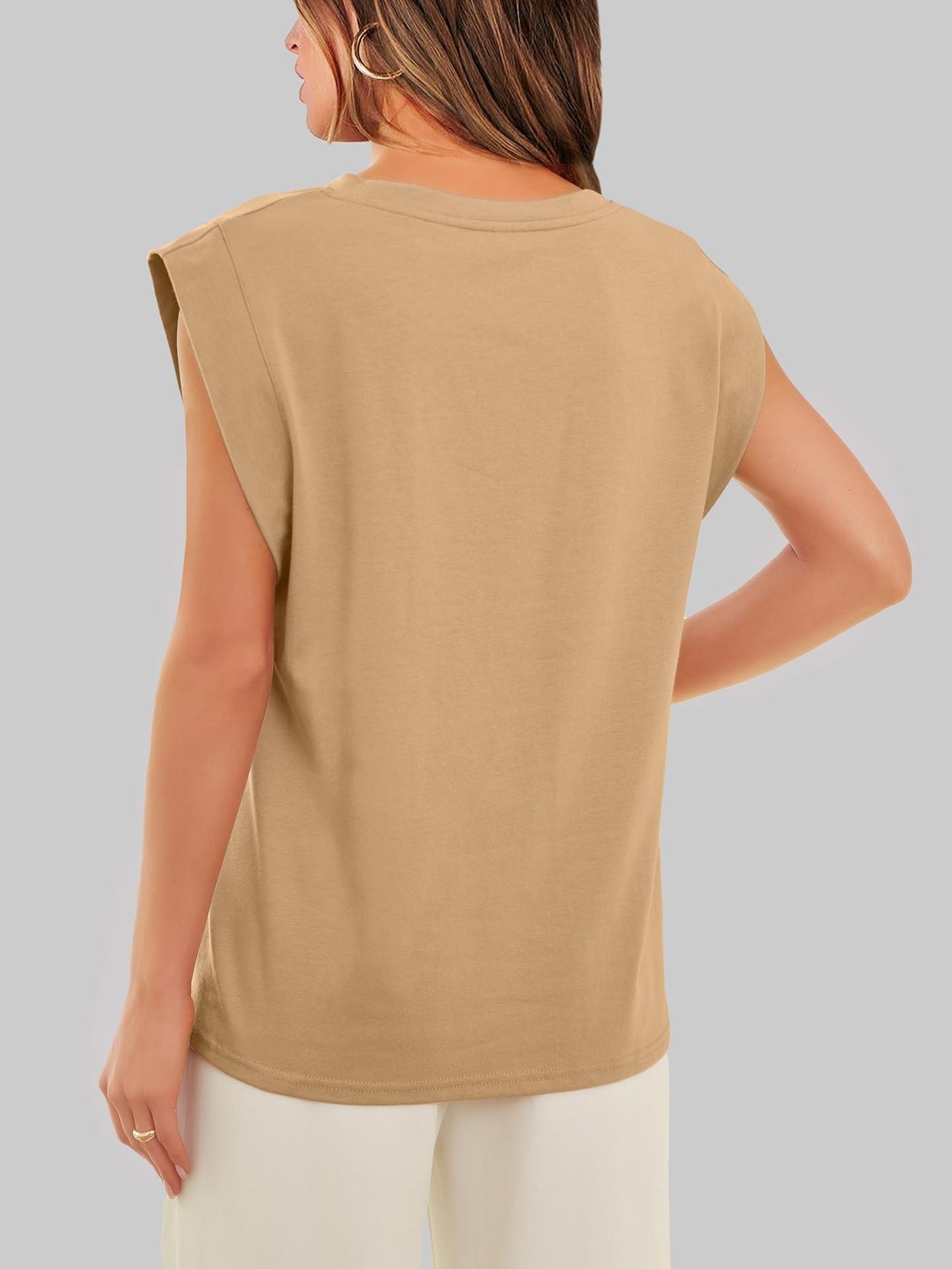 Women's Basic Fashion Casual Vest T-Shirt