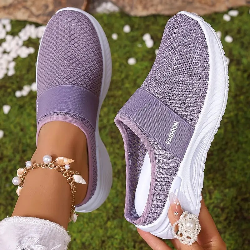 Women's Slip-On Breathable Mesh Casual Shoes Lightweight Walking Sneakers