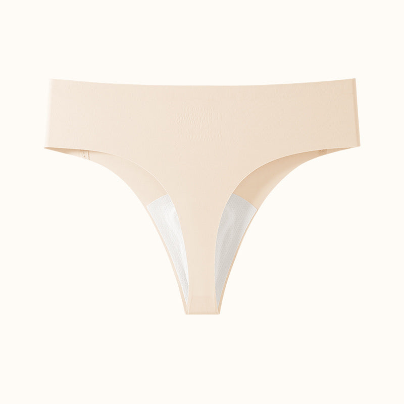 Women's Seamless Camel Toe Cover Thongs, No-Show Invisible G-String Underwear