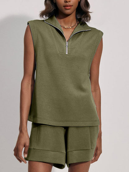 Women's Summer Air Essentials Sleeveless Outfits Two Piece Short Sets