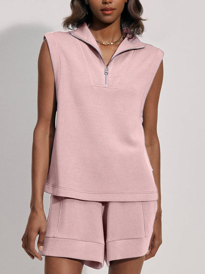 Women's Summer Air Essentials Sleeveless Outfits Two Piece Short Sets