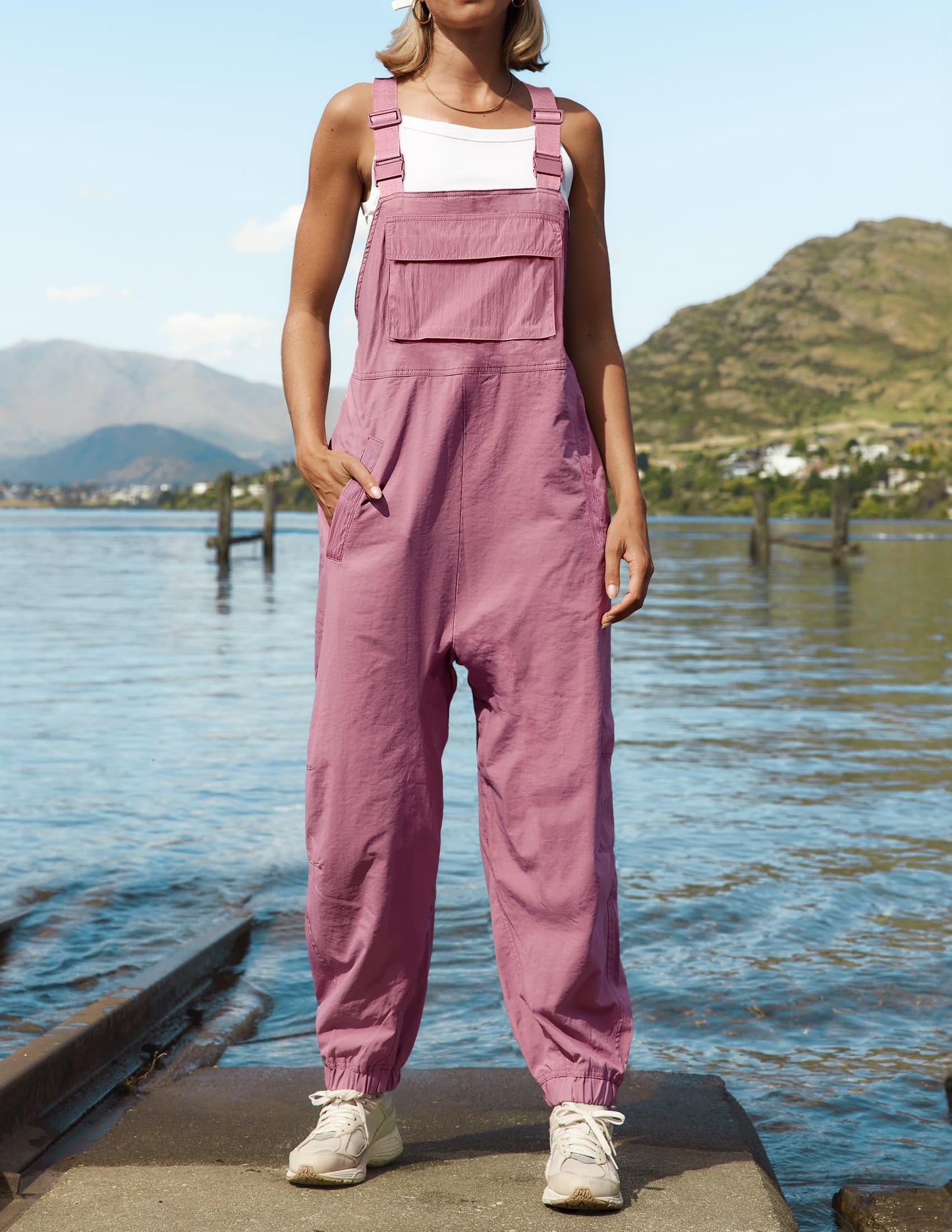 Women's Sleeveless Adjustable Straps Casual Summer Overalls Jumpsuit (Buy 2 Free Shipping)