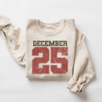 Limited time sale🔥December 25 Retro Christmas Crewneck Sweatshirt
