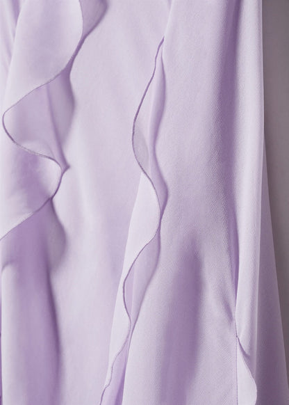 Ruffled detail dress
