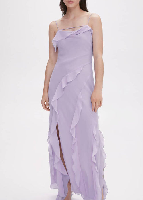 Ruffled detail dress