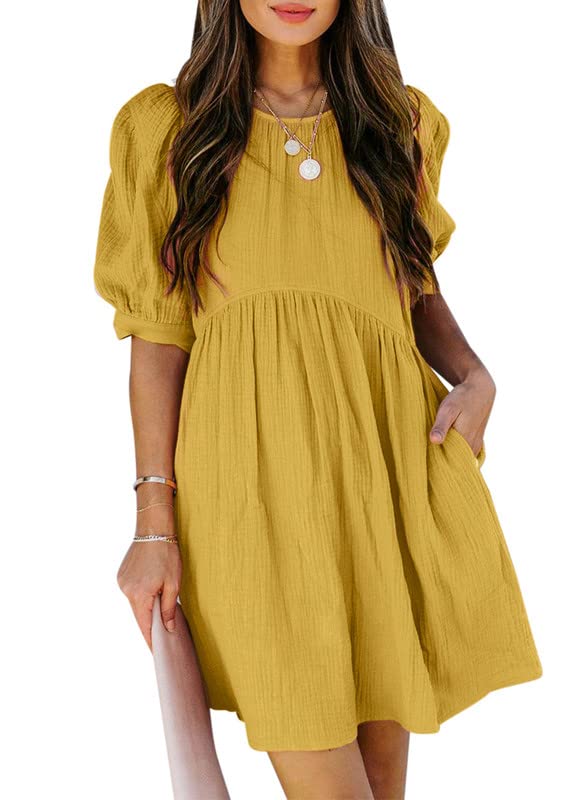 ✨Ruffle Chiffon Waisted Mini Short Swing Dress