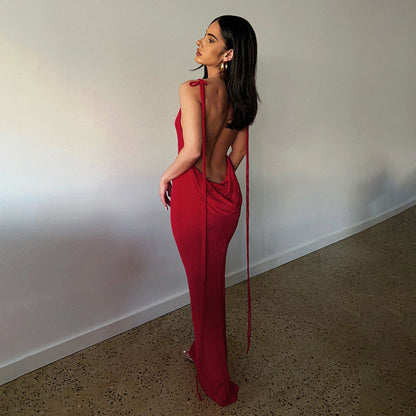 Serenity Backless Maxi Dress
