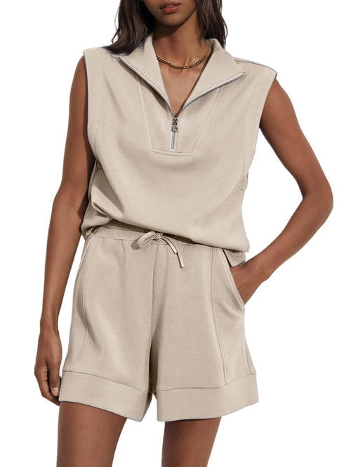 Women's Summer Air Essentials Sleeveless Outfits Two Piece Short Sets