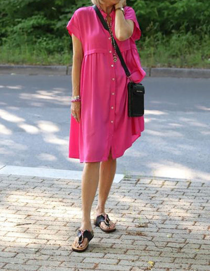 2023 Summer Hot Sale 🔥 Relaxed V NECK SWING DRESS
