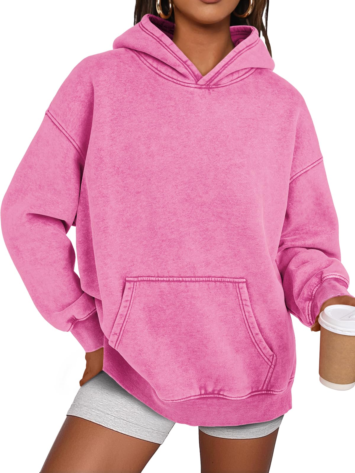 ✨Unisex Casual Oversized Acid Wash Tops Hoodie Pullover