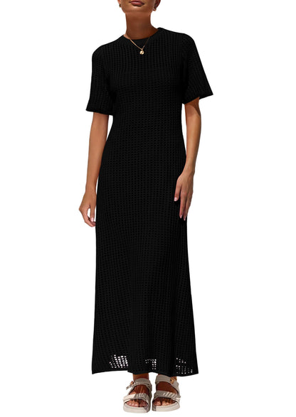 Women's Hollow Cover Up and Slip Dress Two-Piece Dress