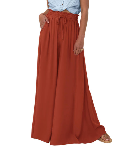 Women's Casual Flowy High Waist Wide Leg Pants(Buy 2 10% OFF)