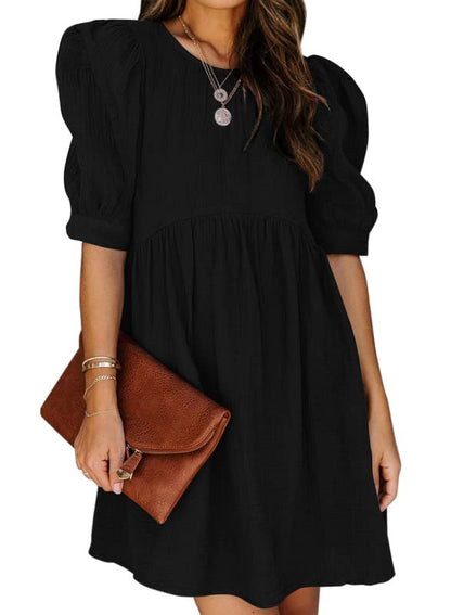 ✨Ruffle Chiffon Waisted Mini Short Swing Dress