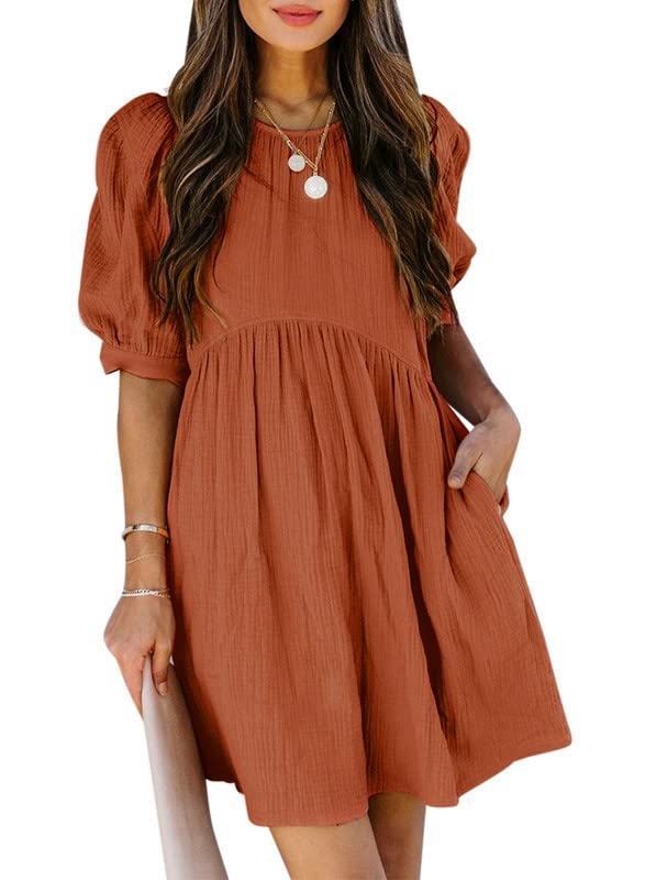 ✨Ruffle Chiffon Waisted Mini Short Swing Dress