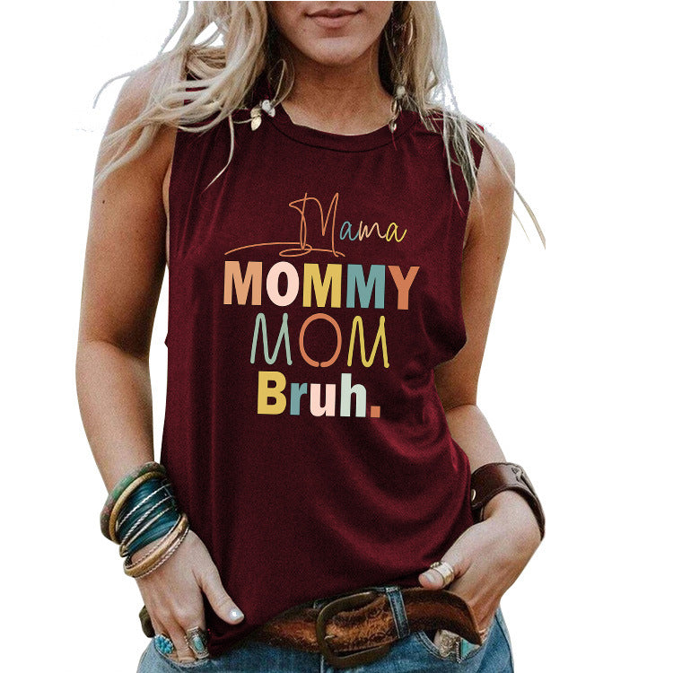MOM Mother's Day Loose Women's Tank Top