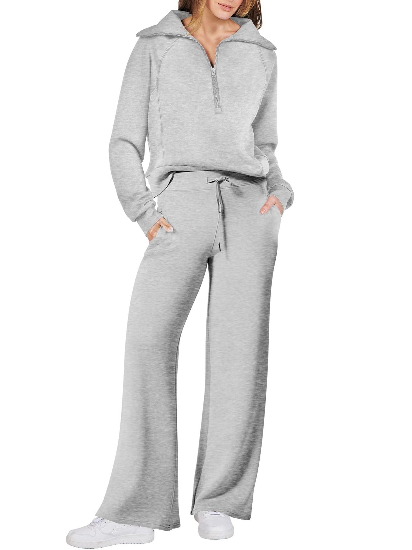 Limited time sale🔥Women's Navy Collar Half Zip Suit