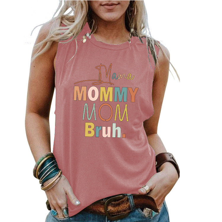 MOM Mother's Day Loose Women's Tank Top