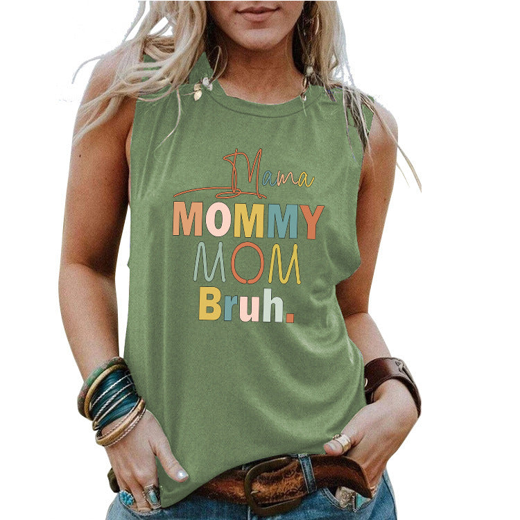 MOM Mother's Day Loose Women's Tank Top