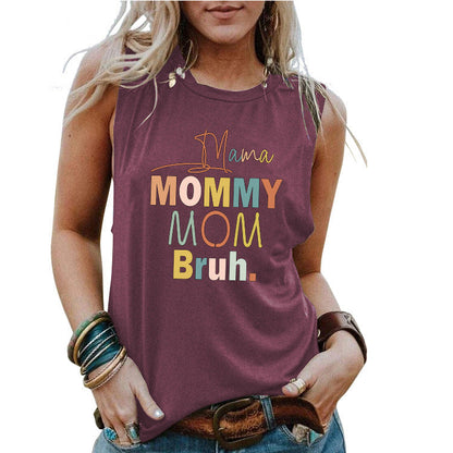 MOM Mother's Day Loose Women's Tank Top