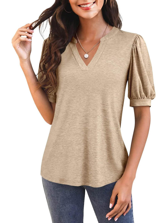 Hot Sale🔥Puff Sleeve Loose Dressy Blouses