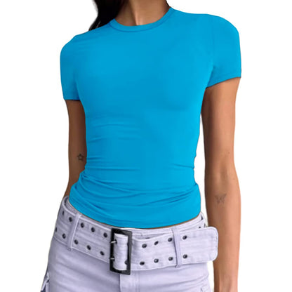 Slim Fit Short Sleeve Crew Neck Tight T Shirts