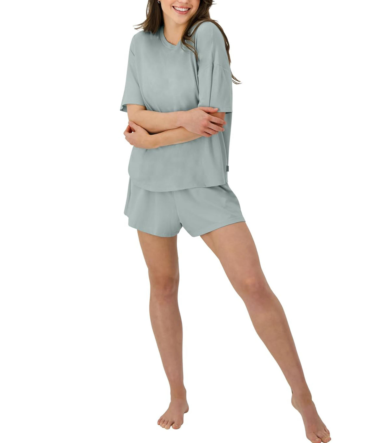 Women's SuperSoft Comfywear Boxy T-Shirt & Sleep shorts