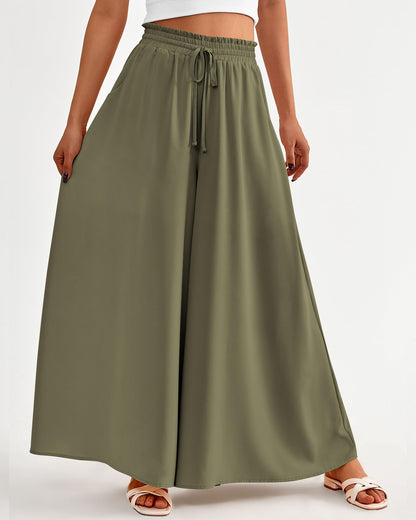 Women's Casual Flowy High Waist Wide Leg Pants(Buy 2 10% OFF)