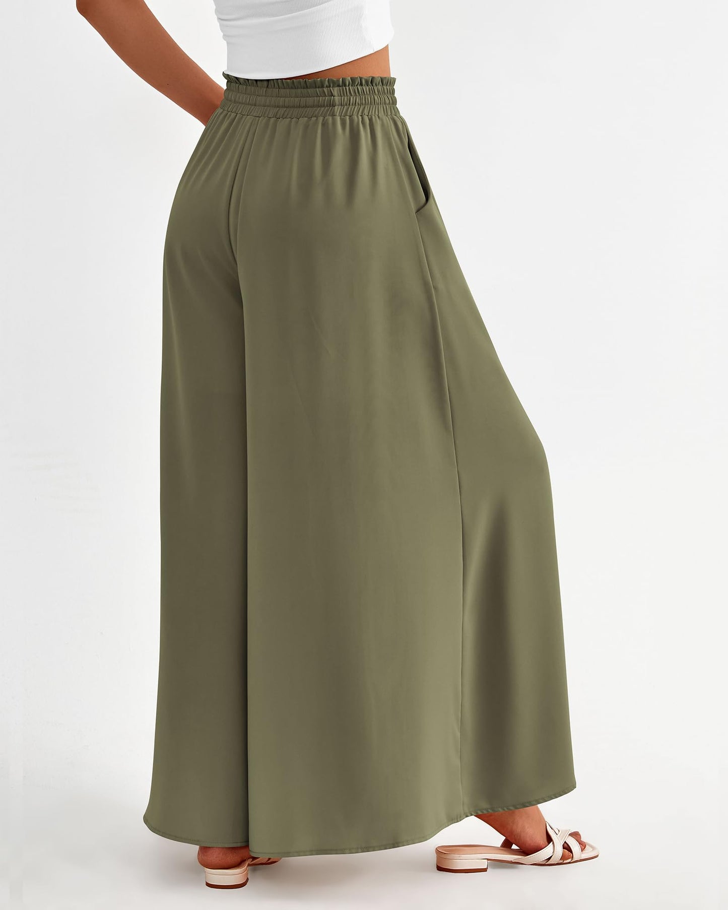 Women's Casual Flowy High Waist Wide Leg Pants(Buy 2 10% OFF)
