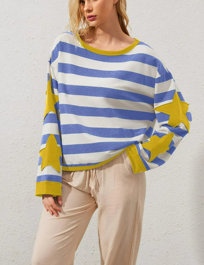 Star Graphic Oversized Sweatshirts for Women (Buy 2 Free Shipping)