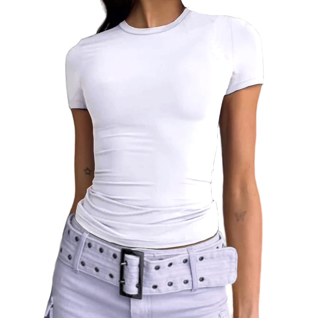 Slim Fit Short Sleeve Crew Neck Tight T Shirts