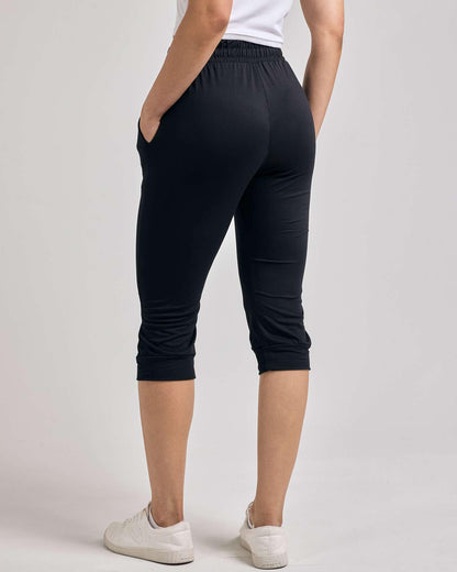 Women's Ultra Soft Lounge Capri Joggers Sweatpants Athletic Yoga with Pockets