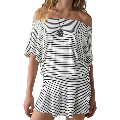 2026 Summer Spring Women's Draped Off-The-Shoulder Mini Dress