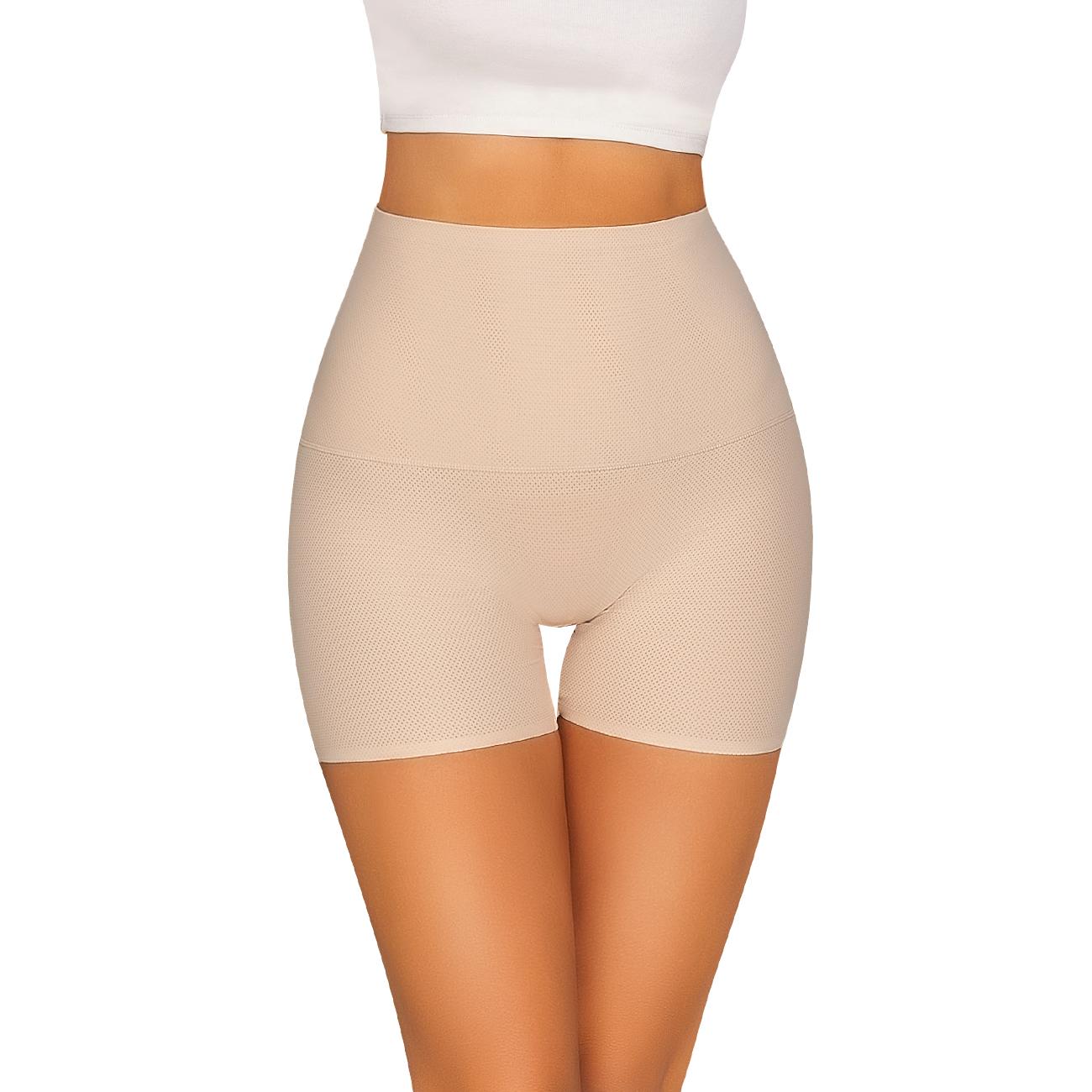 4PCS Women's High Waist Seamless Boyshort Underwear, Breathable Full Coverage Boxer Briefs